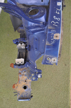 Front left quarter VW Passat b8 16-19 USA blue with central pillar, bent side member, bumps
