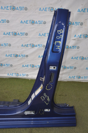 Front left quarter VW Passat b8 16-19 USA blue with central pillar, bent side member, bumps