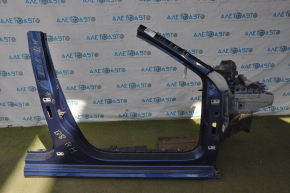 Front right quarter VW Passat b8 16-19 USA blue with central pillar, without side member, dented, bumps