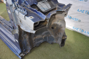 Front right quarter VW Passat b8 16-19 USA blue with central pillar, without side member, dented, bumps