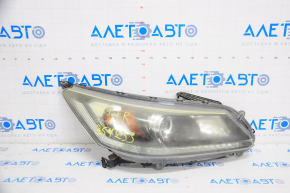 Headlight front right bare Honda Accord 13-15 usa halogen, for polishing