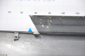 Right threshold Infiniti G35 4d 08-15 silver, broken fasteners, dented, scratches, painted