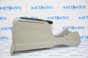 Console center armrest and cup holders Toyota Prius V 12-14 beige, scratches