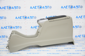 Console center armrest and cup holders Toyota Prius V 12-14 beige, scratches