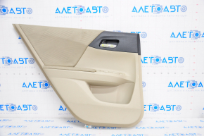 Door trim card rear left Honda Accord 13-17 velor beige