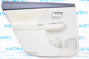 Rear left door panel trim for Toyota Prius V 12-14, beige fabric