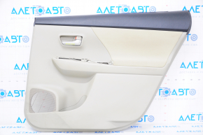 Door trim card rear right Toyota Prius V 12-14 cloth, beige, scratch