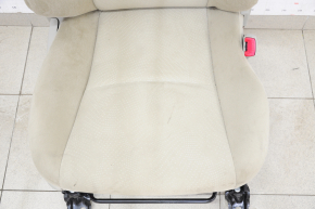 Passenger seat Toyota Prius V 12-17 without airbag, mechanical, velour, beige