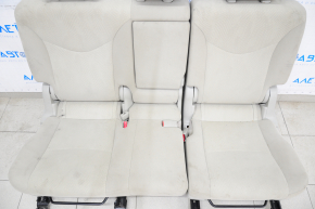 Rear row of seats 2nd row Toyota Prius V 12-14 velour, beige, for cleaning