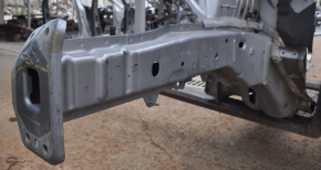 Quarter front right Jeep Cherokee KL 14-23 silver with central pillar, pokes, dented nose of pistol and side member