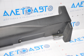 Left threshold Nissan Rogue 14-16 structure broken fastening, tear, scratches, scuffs