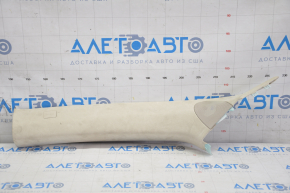 Tesla Model S 12-20 base left front pillar trim, beige, suede, dry-cleanable