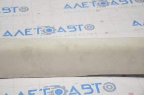 Tesla Model S 12-20 base right front pillar trim, beige, suede, dry-cleanable