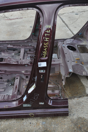 Body pillar central left VW Passat b7 12-15 USA burgundy on body, bumps