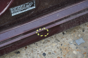 Body pillar central left VW Passat b7 12-15 USA burgundy on body, bumps