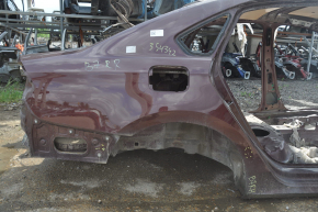 Quarter wing rear right VW Passat b7 12-15 USA burgundy on the body, pokes