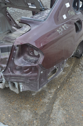Quarter wing rear right VW Passat b7 12-15 USA burgundy on the body, pokes