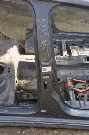 Body pillar central right VW Passat b8 16-19 USA graphite on body, bumps