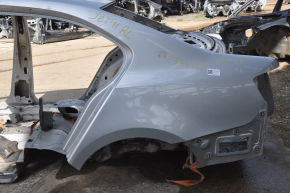 Quarter wing rear left VW Jetta 11-18 USA silver on body, without threshold, bumps