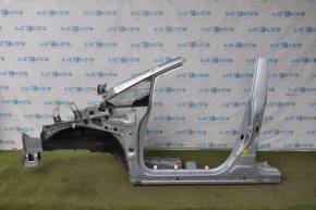 Front left quarter with center pillar Toyota Prius V 12-17 blue