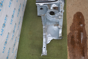 Front left quarter with center pillar Toyota Prius V 12-17 blue
