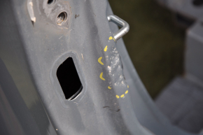 Front right quarter with central pillar Toyota Prius V 12-17 blue, dents, bumps
