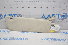 Left visor Tesla Model S 12-20 base, beige, crepe break, chemically treated