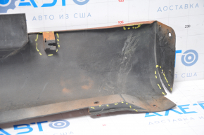 Left side sill for Nissan 350z 03-09, orange, broken fasteners, cracks, dents, scratches, painted