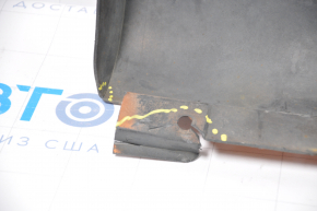 Left side sill for Nissan 350z 03-09, orange, broken fasteners, cracks, dents, scratches, painted