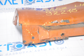 Left side sill for Nissan 350z 03-09, orange, broken fasteners, cracks, dents, scratches, painted