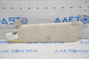 Right visor Tesla Model S 12-20 base, beige, crepe break, chemically treated