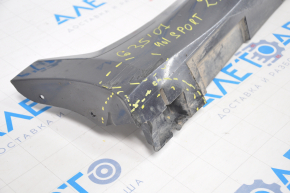 Right threshold Infiniti G25 G35 G37 4d 06-07 Sport graphite, tears, broken fasteners, dented, scratches
