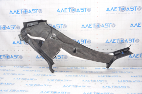 Rear pillar trim lower right Tesla Model S 12-15 pre-rest black, scratches, bump on chrome