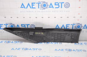 Tesla Model S 12-20 black rear trunk side trim panel under the left curtain