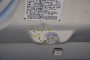 Body pillar center left Acura MDX 07-11 silver on body, dented, bumps