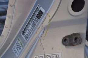 Body pillar center left Acura MDX 07-11 silver on body, dented, bumps