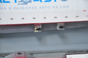 Right threshold of Honda Accord 18-20 red, dented at the front, broken fasteners, tears, filed, missing 1 lower fastener
