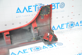 Right threshold Honda Civic X FC 16-19 4d red broken fasteners, tear, dented, sawed