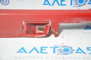 Right threshold Honda Civic X FC 16-19 4d red broken fasteners, tear, dented, sawed