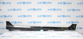 Right threshold Honda Civic X FC 16-19 4d black breaks in fasteners, scratches