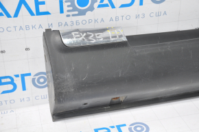 Left threshold Infiniti FX35 FX45 03-08 structure, wide chrome trim, broken fasteners, scratches, peeled chrome