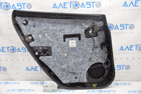 Door trim card rear right Tesla Model S 12-15 pre-rest black, pokes on chrome