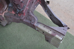 Front quarter left Honda Accord 13-17 red, with central pillar