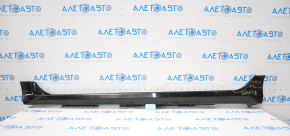 Left threshold Honda Civic X FC 16-19 4d black no 1 fastening, tear at the bottom