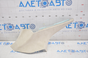 Rear Trunk Pillar Cover Left Tesla Model S 12-20 Beige, Fabric Bulged