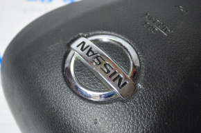 Airbag in steering wheel driver Nissan Rogue 14-16 black, scratches chrome