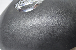 Airbag in steering wheel driver Nissan Rogue 14-16 black, scratches chrome