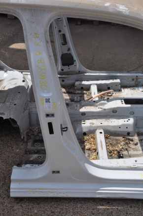 Body pillar central right VW Passat b7 12-15 USA white on body, dented