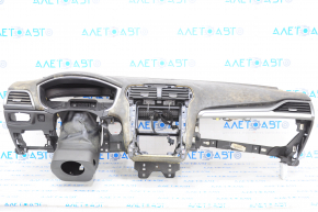 Torpedo front panel with AIRBAG Ford Fusion mk5 13-20 black, contact with water