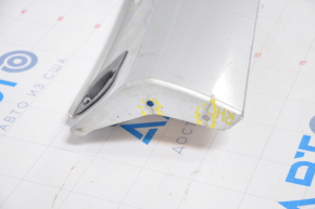 Right threshold Mercedes W221 silver, broken fasteners, missing 1 lower fastener, broken, part torn off at the rear